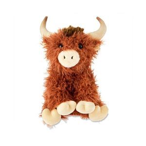 LAST ONE!!! CELEBRATE TEXAS Long Brown Hair Furry Plush Steer Bull Ox Te…